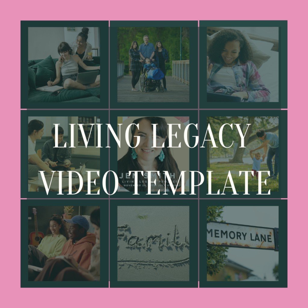 Living Legacy Video Template — celebration of life and memorial slideshow for Canva